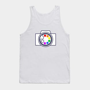 abstract camera and color palette Tank Top